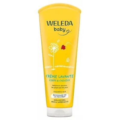 【ヴェレダ】カレンドラ ベビー ボディ ウォッシュ & シャンプー  200mL<br>【WELEDA】BABY CREME LAVANT CORPS ET CHEVEUX AU CALENDULA 200mL
