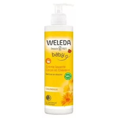【ヴェレダ】カレンドラ ベビー ボディ ウォッシュ & シャンプー  400mL<br>【WELEDA】BABY CREME LAVANT CORPS ET CHEVEUX AU CALENDULA 400mL
