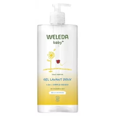 【ヴェレダ】カレンドラ  ベビー  ソフト クレンジング ジェル 750mL<br>【WELEDA】BABY GEL LAVANT DOUX CALENDULA 750mL