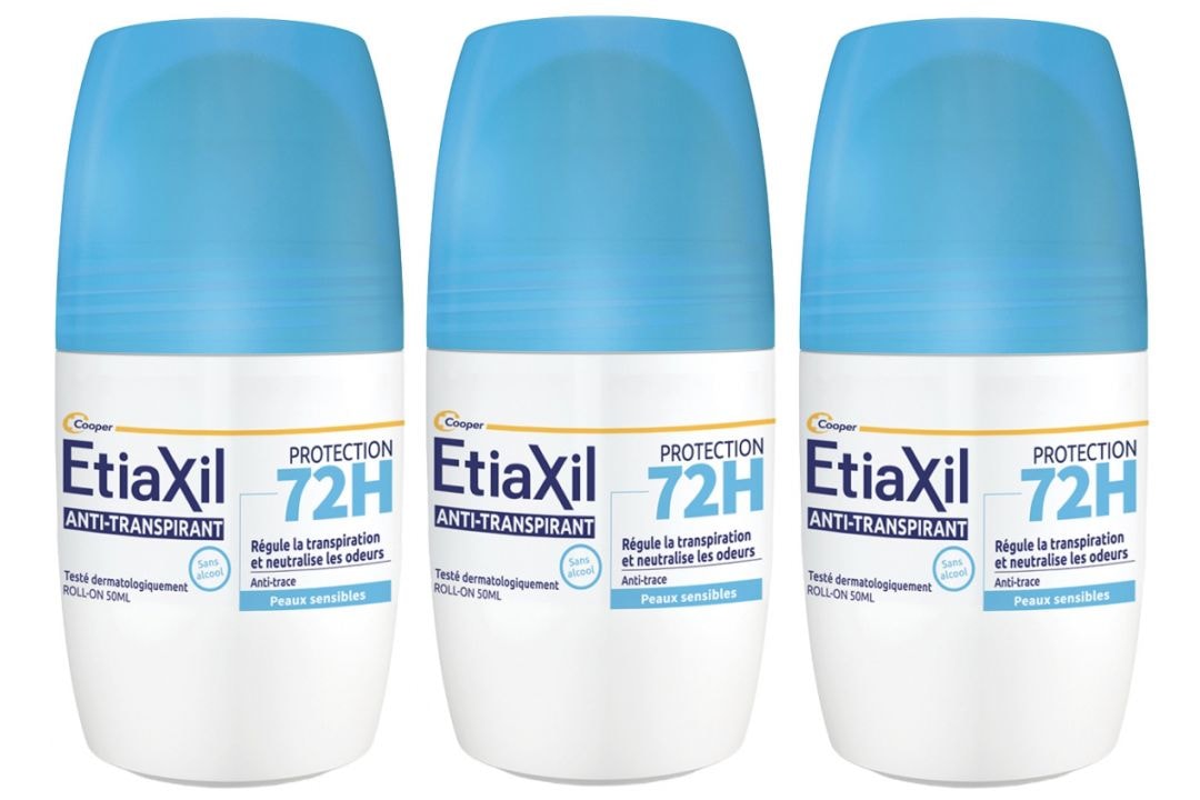 エティアキシル 72時間制汗デオドラント（敏感肌用ロールオンタイプ）50ml 3個セット<br>ETIAXIL DEODORANT ANTI-TRANSPIRANT PROTECTION 72H ROLL-ON 50ml 3pcs