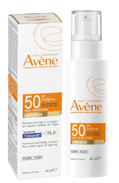 アベンヌ アンチエイジング フルイド サンスクリーン SPF50 40ml AVENE SOLAIRE FLUIDE ANTI-AGE HIGH PROTECTION SPF50 40ml