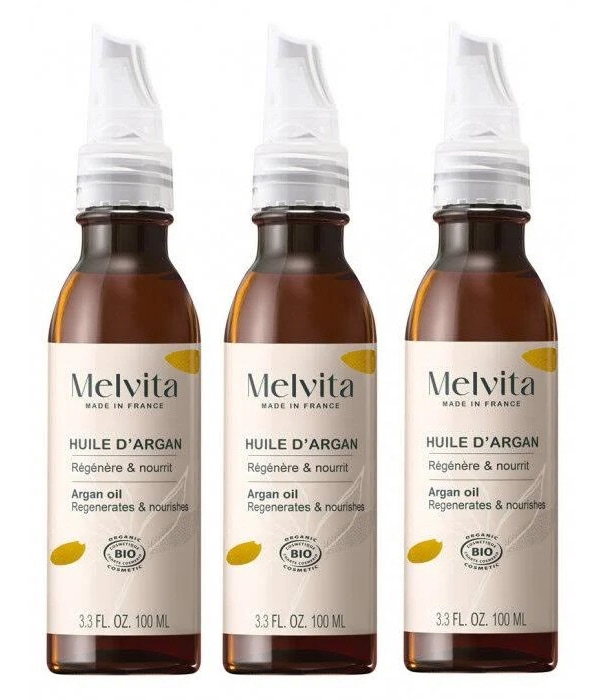 [メルヴィータ]ビオオイル アルガンオイル  100ml 3本セット<br>[MELVITA]HUILE D'ARGAN  100ml 3PCS