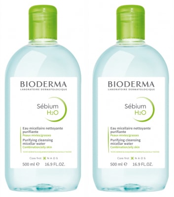 [ビオデルマ]セビウムエッチツーオー 500ml　2本セット<br>SEBIUM H2O 500ml