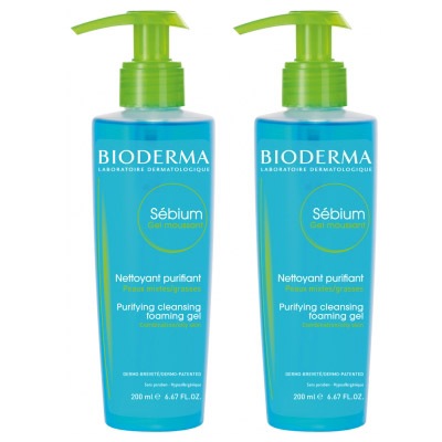 [ビオデルマ]セビウム　フォーミングウォッシュジェル　200ｍｌ　2本セット<br>[BIODERMA]SEBIUM GEL MOUSSANT