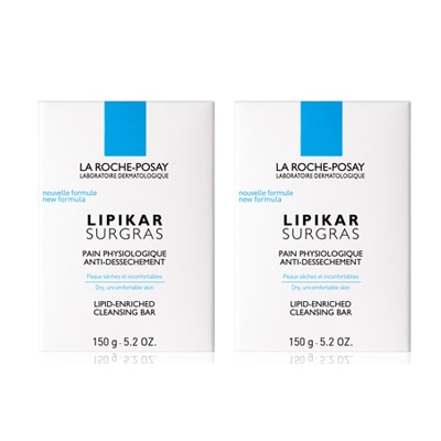 [ラ ロッシュ ポゼ]リピカ シューグラ クレンジングバー 150g 2個セット<br>[LA ROCHE POSAY]LIPIKAR SURGRAS