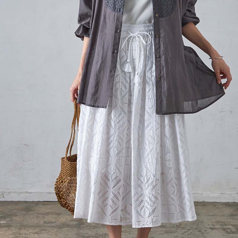 MEDI ROENTGEN FLOWER PLEATS SKIRT（スカート）｜Ameri（アメリ）の