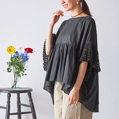 新品未使用タグ付き】ohga FLEUR ブラウス 半袖 ブラック - メルカリ