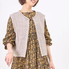 レース編みニットベスト | 2026AW | Fanaka