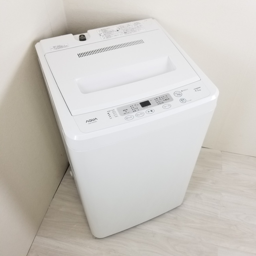 Haier - 2016年製ハイアール冷蔵庫＋2015年製ハイアール洗濯機 Haier (ハイアール) 2016年製 4.5kg 全自動洗濯機 4.5kg JW-C45A