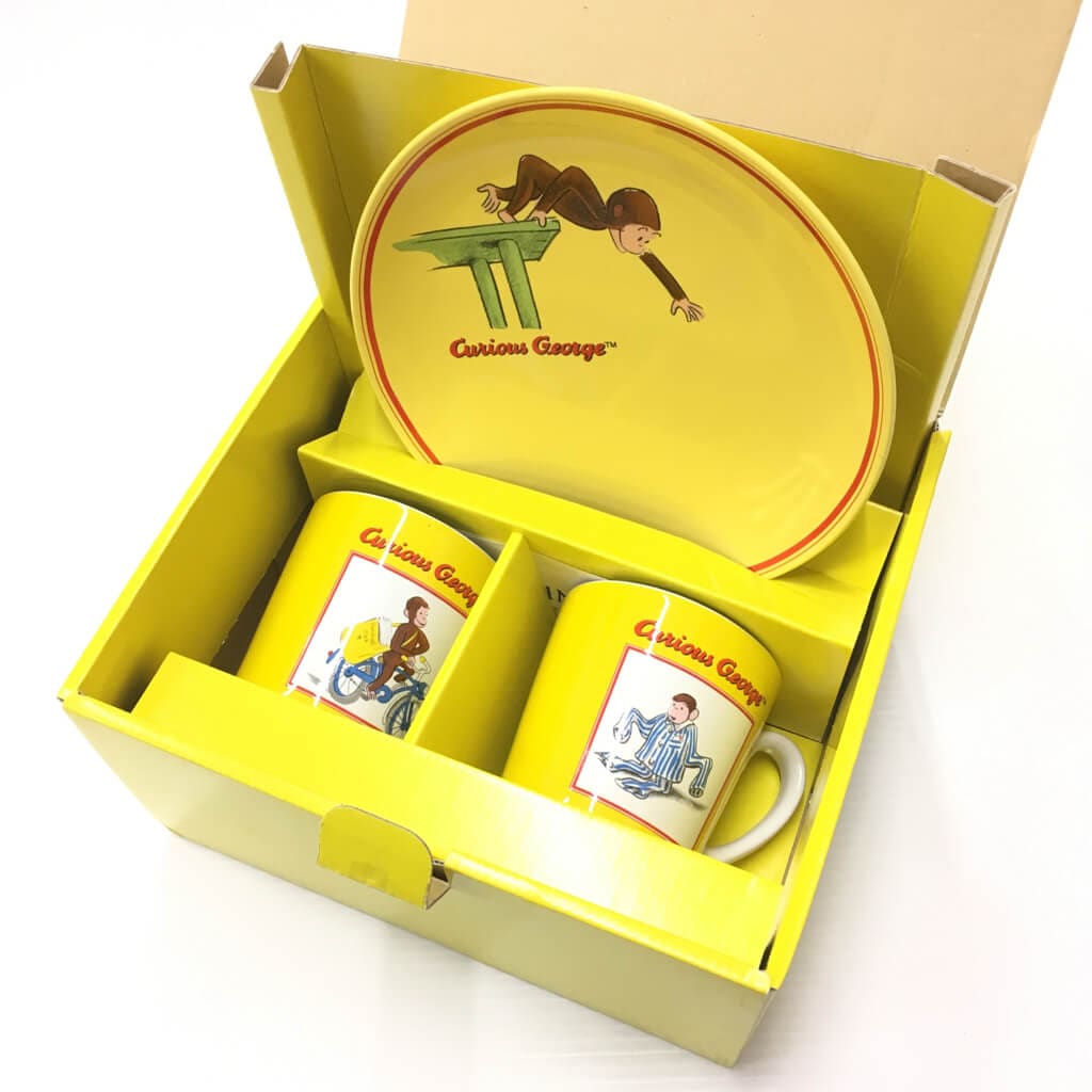 未使用 NARUMI おさるのジョージ モーニングペアセット 40395-31906