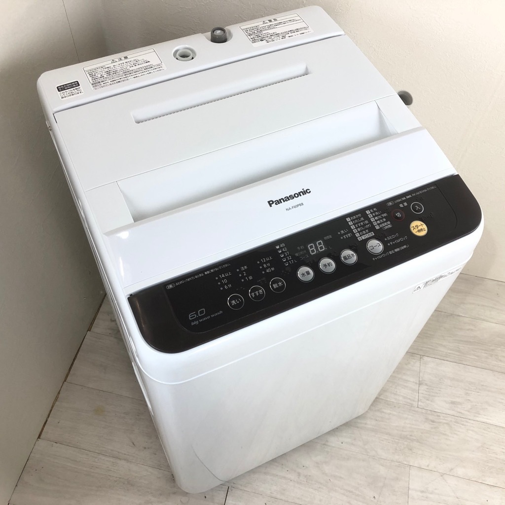 中古 全自動洗濯機 送風乾燥 パナソニック 6.0kg 2014年～2015年製造 