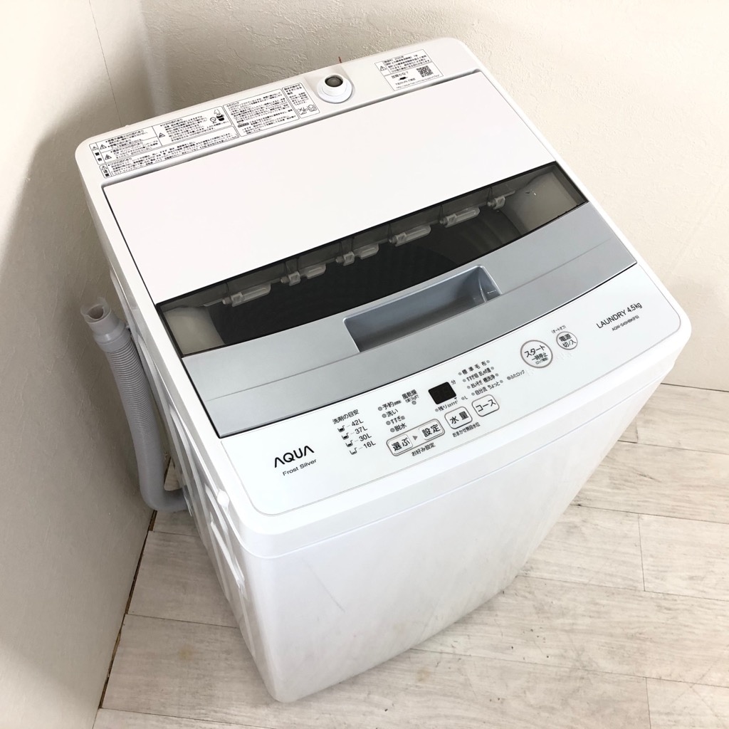リユースのサカイ浦和店 【E77】☆洗濯機 アクア AQW-S45HBK 2020