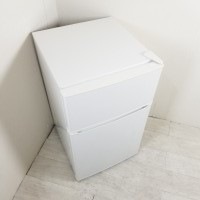 中古 amadana アマダナ 86L 2ドア冷蔵庫 AT-HR11 2017年製 ホワイト