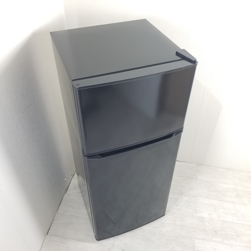中古 130L 2ドア冷蔵庫 ハイアール ブラック 2018年～2019年製 小型 一人暮らし 単身用 6ヶ月保証付き【型番掲載商品】-COSMO  SPACE online