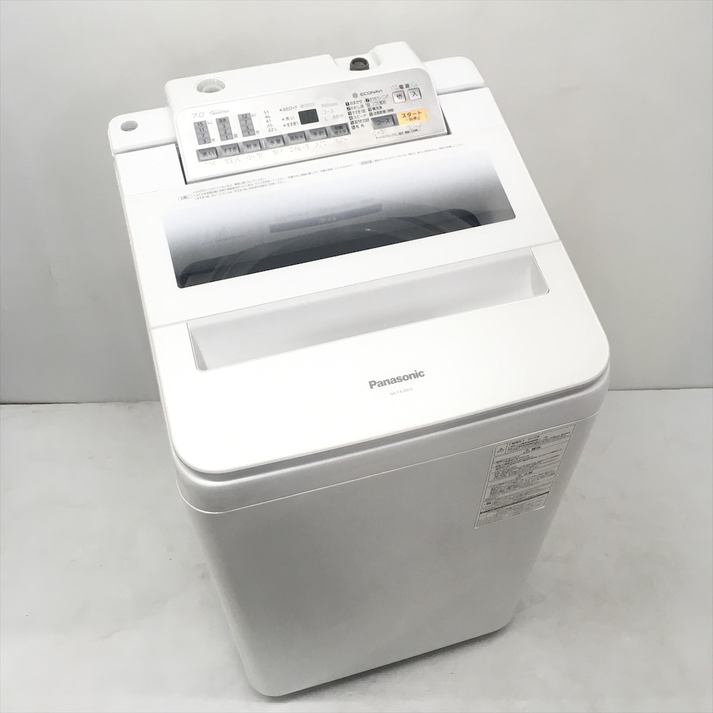 中古 7.0kg 簡易乾燥機能付 全自動洗濯機 パナソニック エコナビ NA 