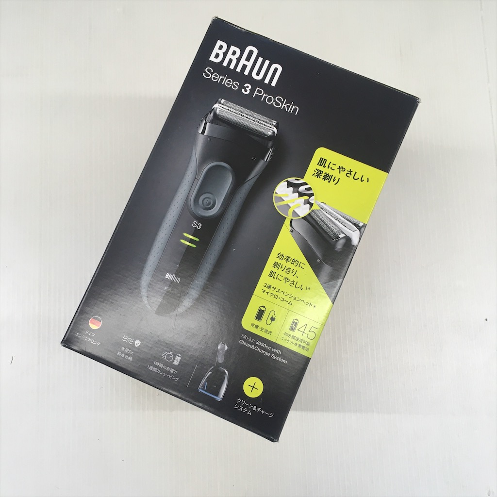 中古 未開封 BRAUN ブラウン メンズ電気シェーバー 3050cc-G アルコール洗浄システム搭載 -COSMO SPACE online