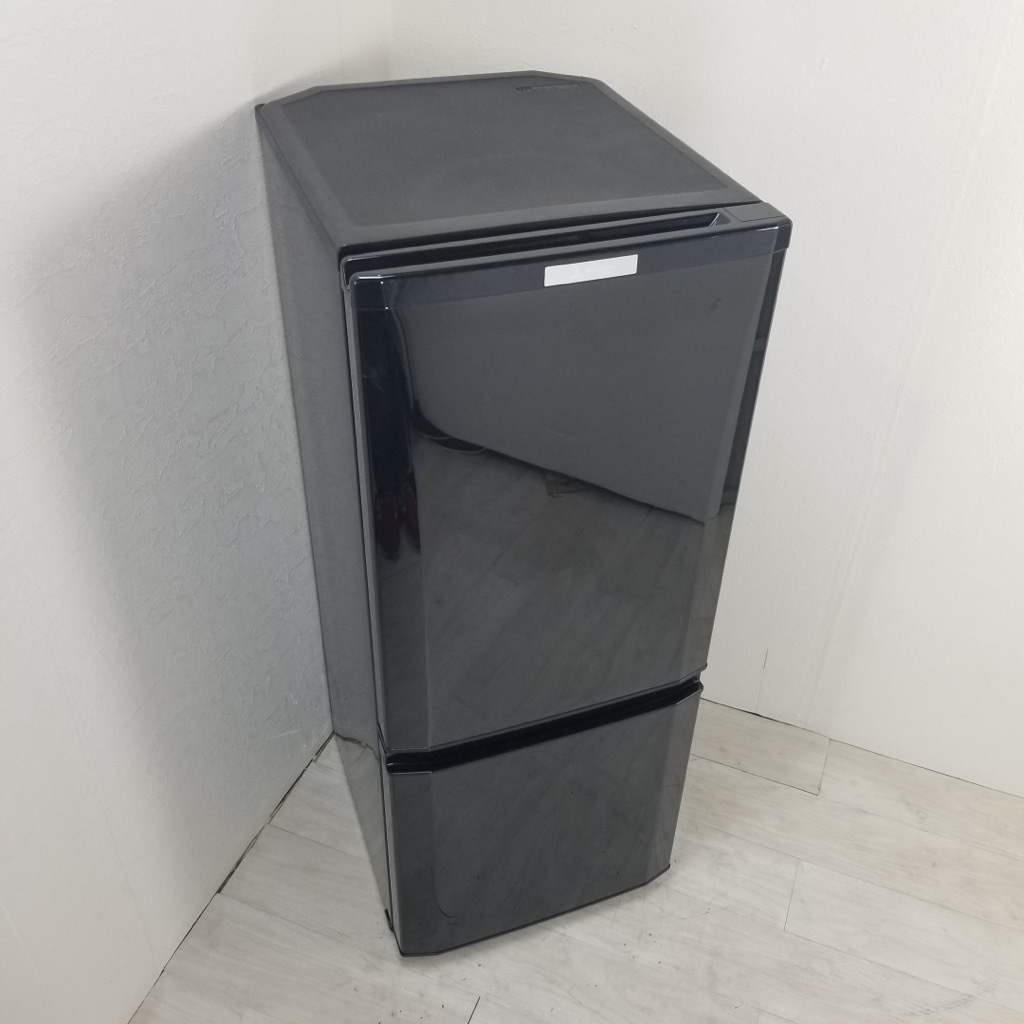 中古 冷蔵庫 三菱 自動霜取りファン式 146L 2ドア MR-P15C-B 2017年製 