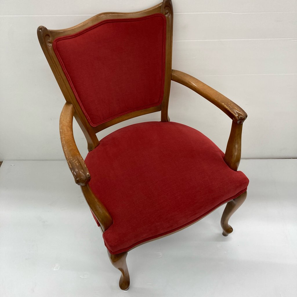 ☆高級マルニmaruni アームチェア猫脚アンティーク②W52