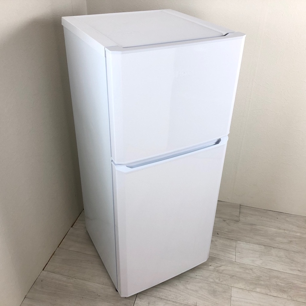 中古 ハイアール 2ドア冷蔵庫 121L 2017年～2018年製 ホワイト 小型 