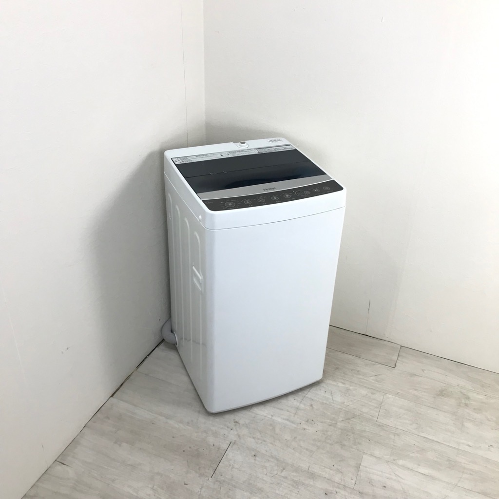中古 洗濯機 送風乾燥 ハイアール 5.5kg JW-C55A-K 2018年製 