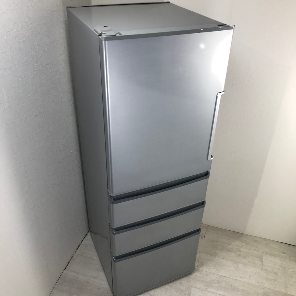 中古 店舗近郊送料格安 355L 4ドア冷蔵庫 ハイアールアクア AQR-361FL