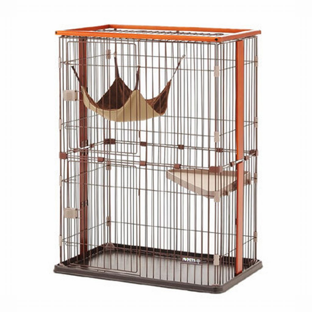 中古未使用 ボンビアルコン ウッドワンサークルキャット2段タイプ 