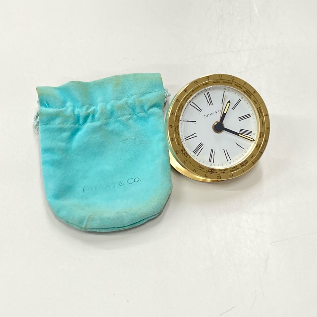 TIFFANY & Co. ワールドタイム アラーム付置時計