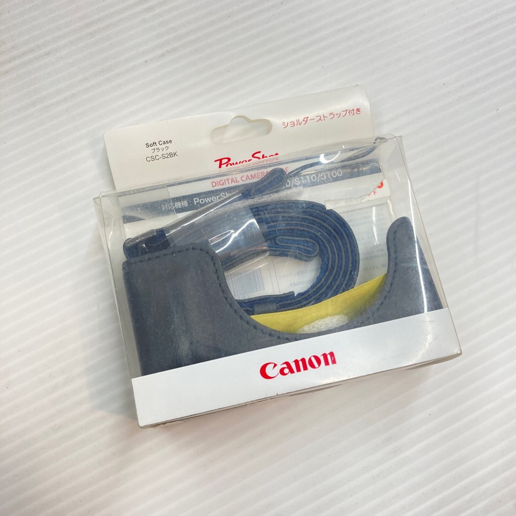中古未使用 キヤノン 純正ソフトケース CSC-S2BK 対応モデルPowerShot 