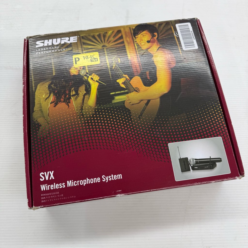 中古美品 SHURE ワイヤレスボーカルシステム SVX24J/PG58