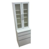 ��Ŷ�������ʰ� �ѥ⥦�� ����ê ���å���ܡ��� ���åץܡ��� �ۥ磻�� WH ���饹�� ��80cm�߱�42cm�߹�201cm