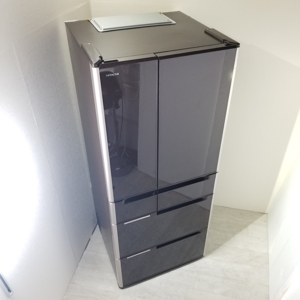 中古 日立 6ドア冷蔵庫 R-G6200D-XT 2013年製 真空チルド フレンチドア 