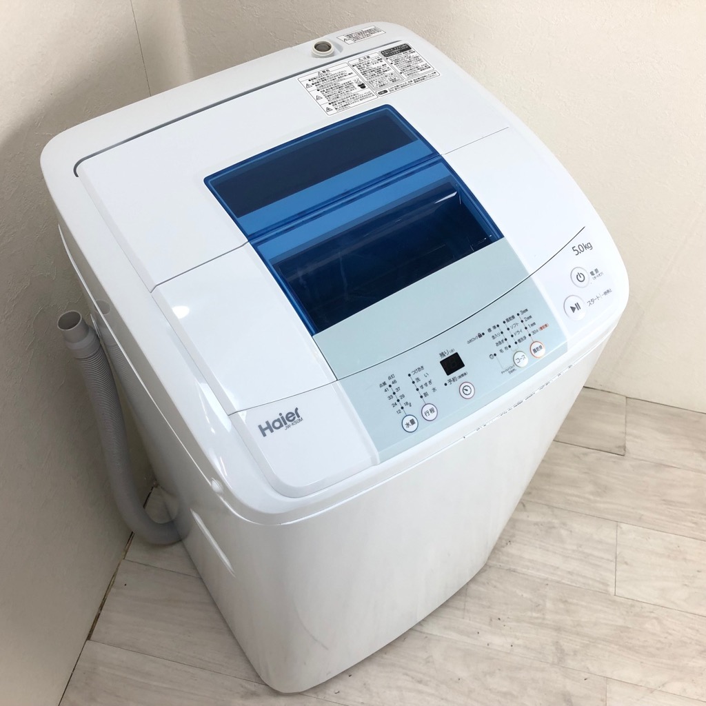 Haier 5.0kg 全自動洗濯機 JW-K50M 2017年製 中古