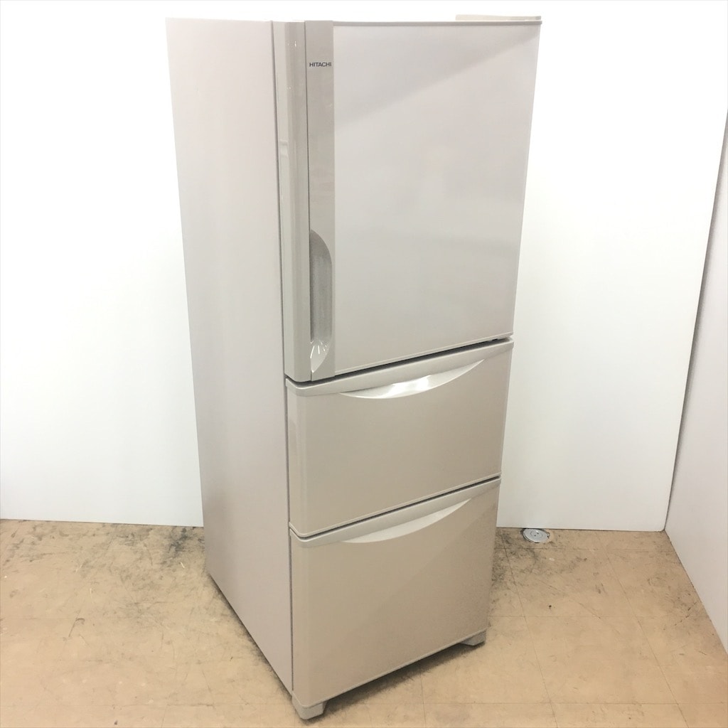 中古 店舗近郊送料格安 265L 3ドア冷蔵庫 日立 R-27FV-T 2016年