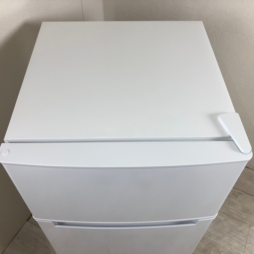 中古　2020年製　85L冷凍冷蔵庫　アマダナ　AT-RF85B 中古 amadana アマダナ 85L 2ドア冷蔵庫 ホワイト 2019年～2020年製 1