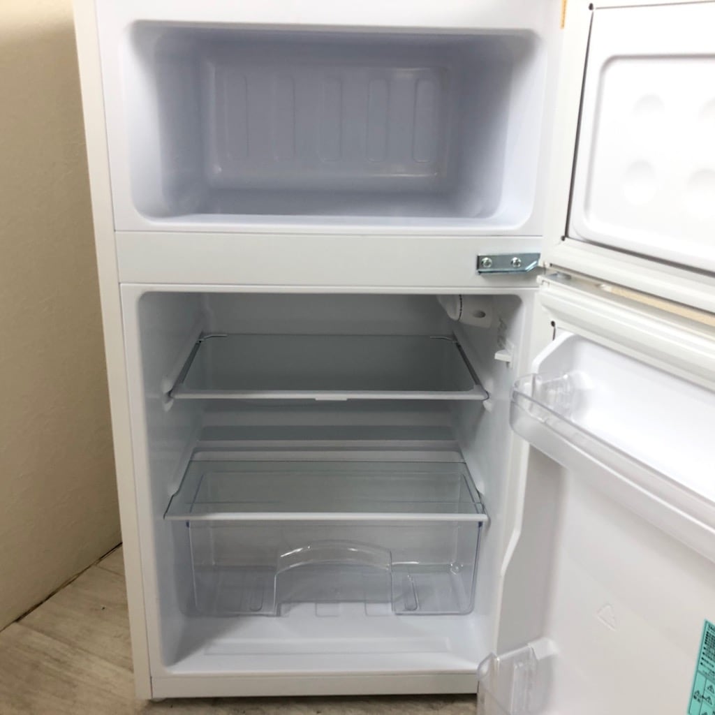 中古 amadana アマダナ 85L 2ドア冷蔵庫 ホワイト 2019年～2020年製 1