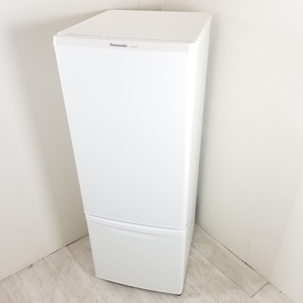 中古 168L 2ドア冷蔵庫 パナソニック マットバニラホワイト 2019年製 