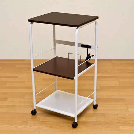 サブスク専用】コンセント付きレンジ台 ウォールナットorホワイト