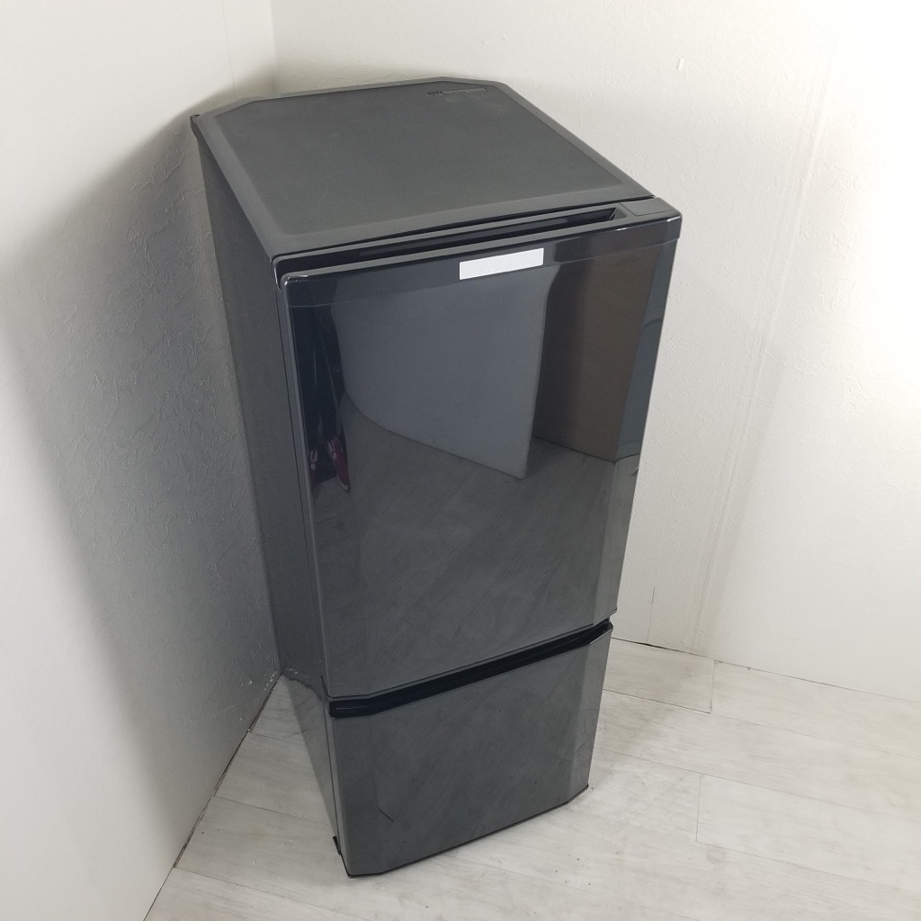 中古 146L 2ドア冷蔵庫 サファイアブラック 三菱電機 MR-P15Z-B1 2016