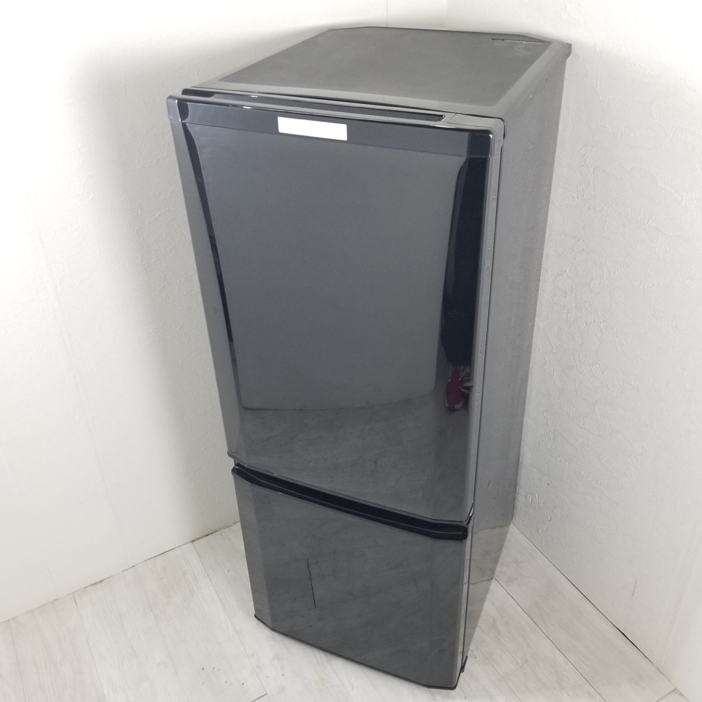 中古 146L 2ドア冷蔵庫 サファイアブラック 三菱電機 MR-P15Z-B1 2016