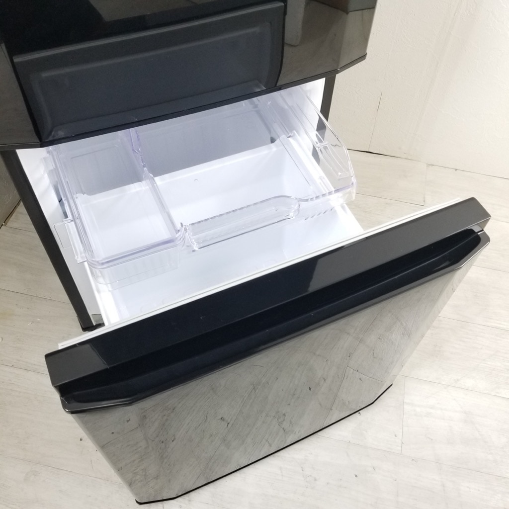 中古 146L 2ドア冷蔵庫 サファイアブラック 三菱電機 MR-P15Z-B1 2016