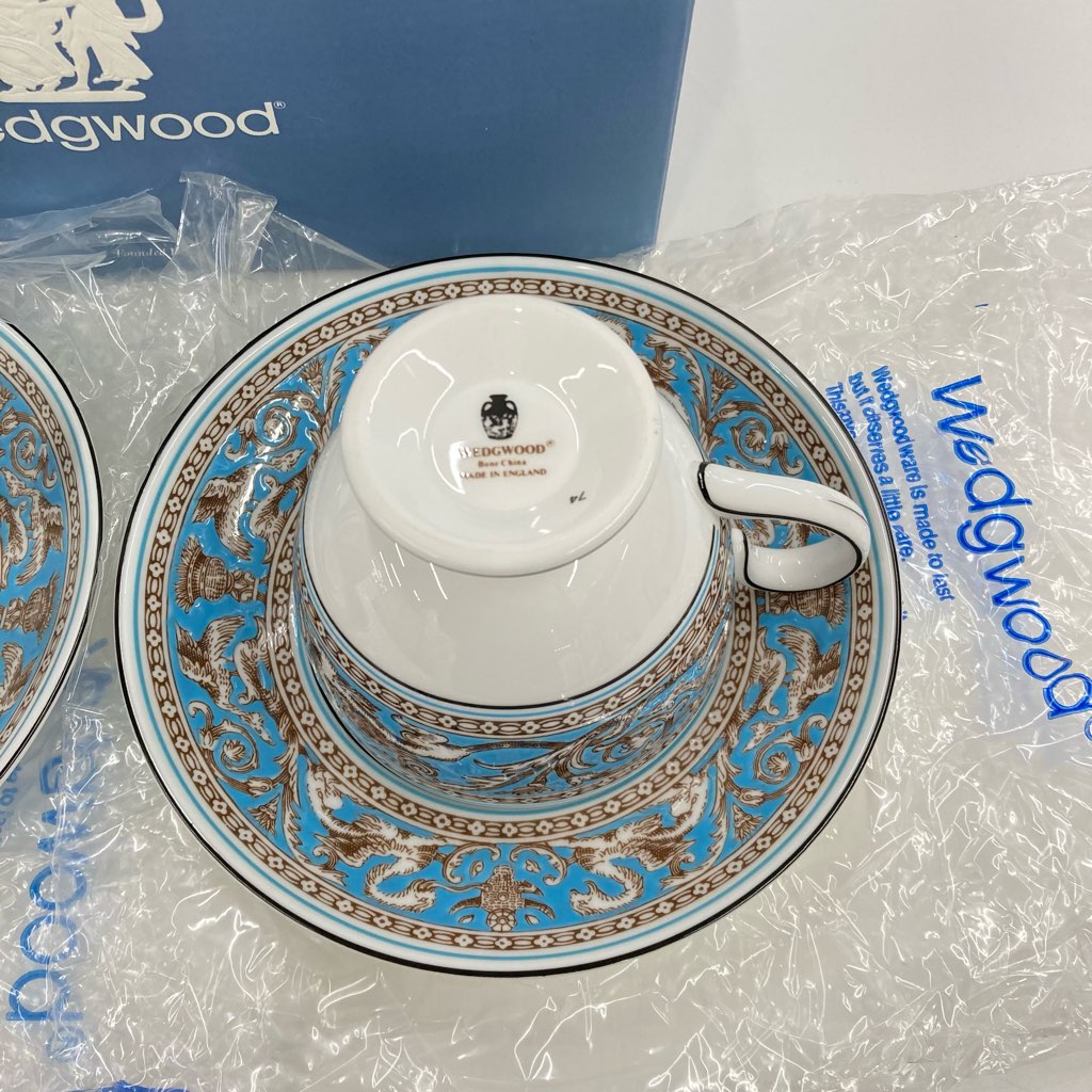 中古 未使用 WEDGWOOD ウェッジウッド フロレンティーンターコイズ