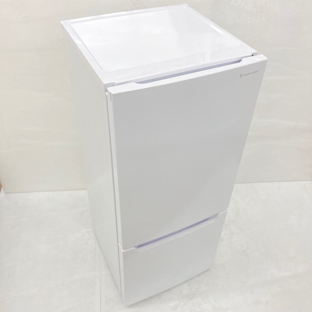 中古 117L 2ドア冷蔵庫 ヤマダ電機モデルYRZ-C12H1 2021年製 直