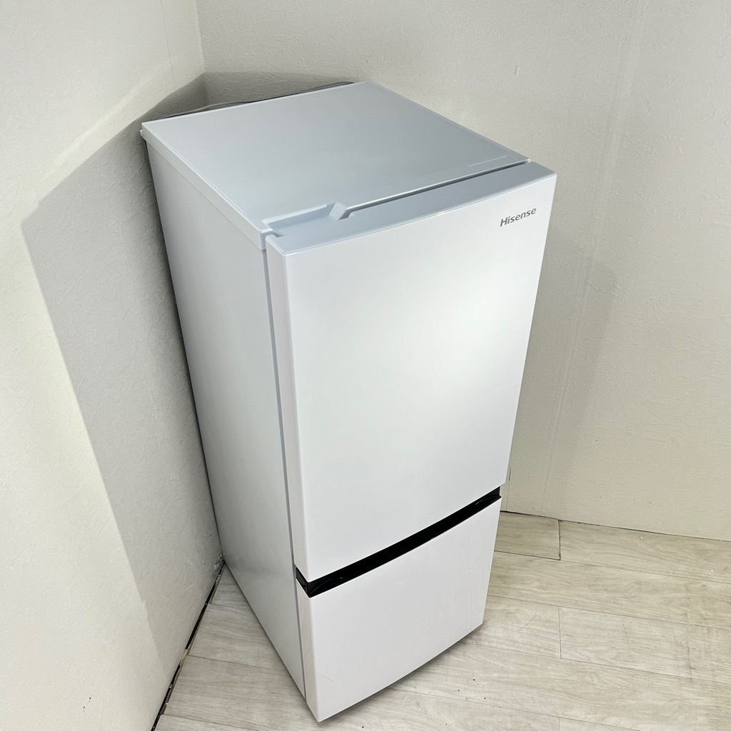 中古 150L 2ドア冷蔵庫 ハイセンス HR-D15E 2021年製 ホワイト 自動 