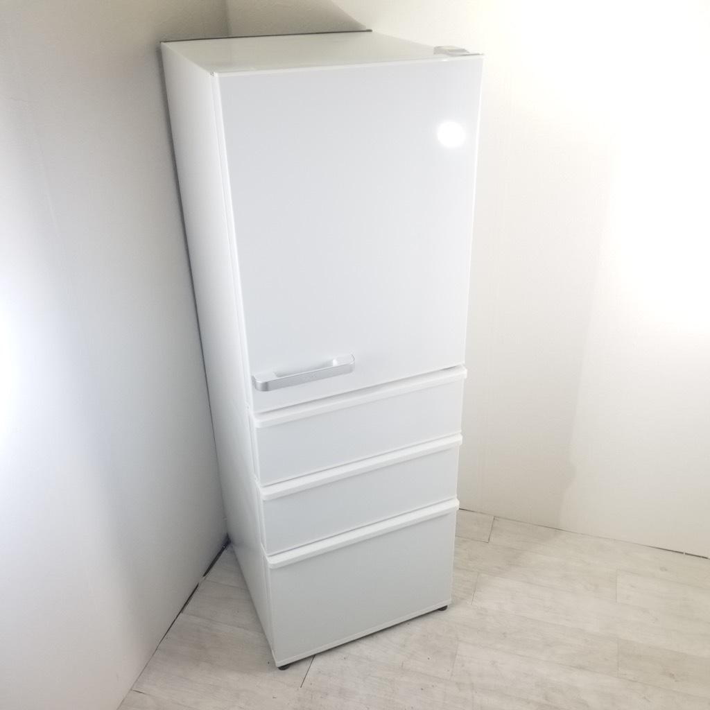 中古 店舗近郊送料格安 355L 4ドア冷蔵庫 ハイアール アクア AQR-36G-W 