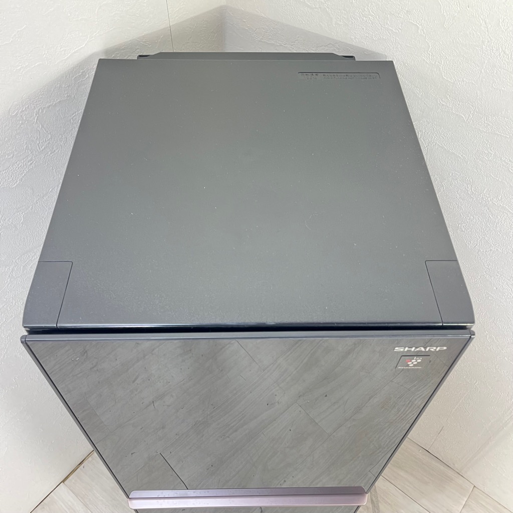 中古 137L ガラスドア 2ドア冷蔵庫 シャープ SJ-GD14E-B 2019年製 
