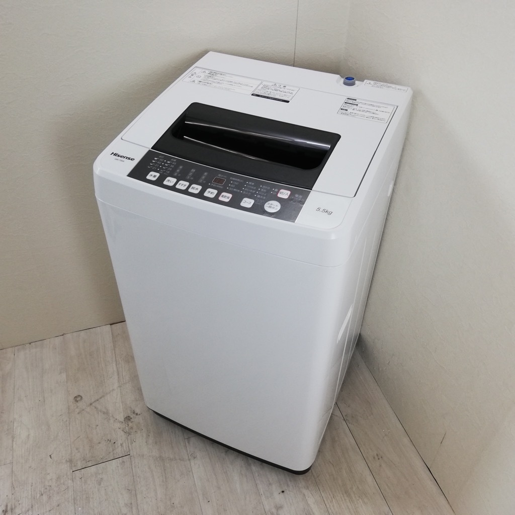 【送料無料・設置無料サービス有り】洗濯機 2017年製 Hisense HW-T45A 中古 中古 全自動洗濯機 送風乾燥 5.5kg ハイセンス 2017年製造 槽洗浄
