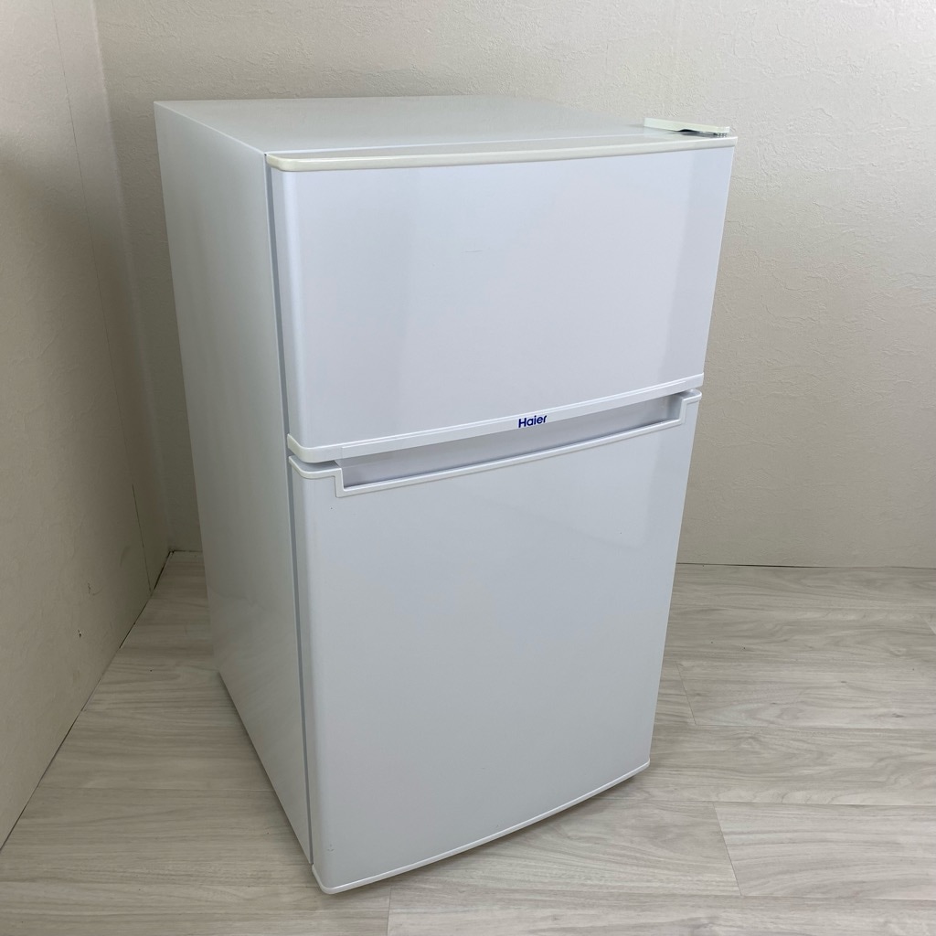 Haier 冷蔵庫 2ドア 本体 85リットル　1人　2016年製 中古 2ドア冷蔵庫 ハイアール 85L 2014年～2016年製造 コンパクト 直冷