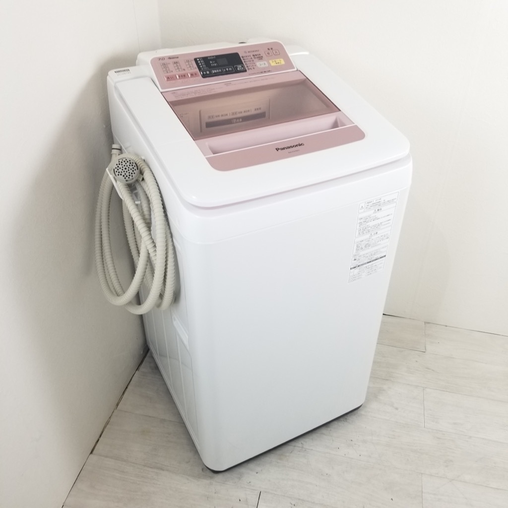 中古 7.0kg 送風乾燥機能付 全自動洗濯機 パナソニック エコナビ NA 