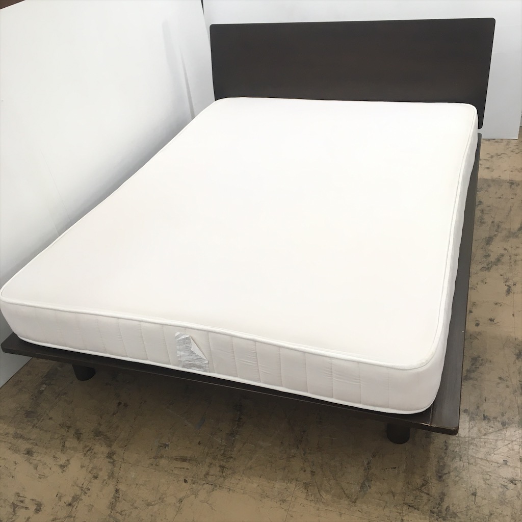 中古 人気 近郊送料格安 無印良品 ダブルベッド スラットベース