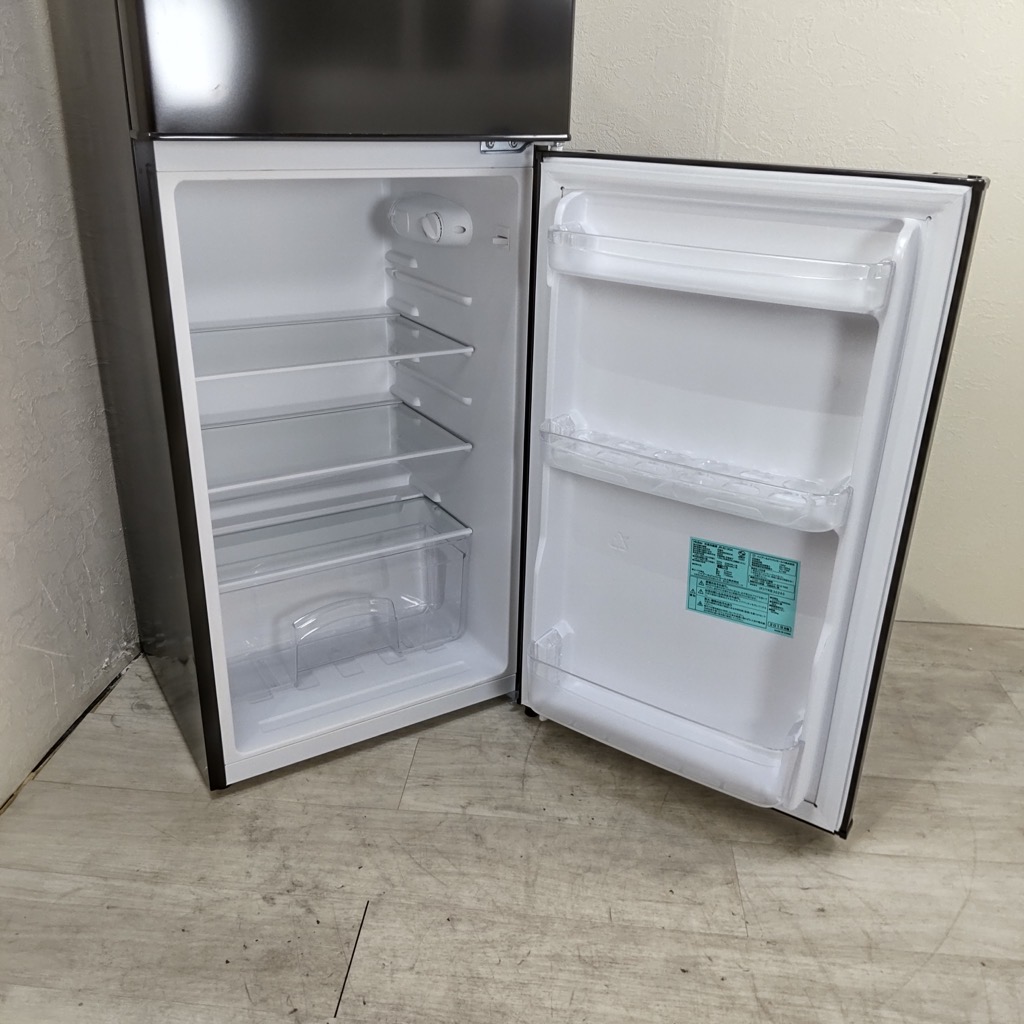 Haier 人気のブラック! 2ドア 冷蔵庫 130L 2019年製 中古 家電